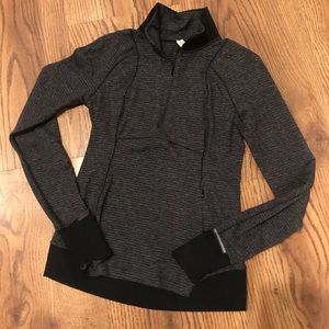 Lululemon Black/Grey Half-Zip